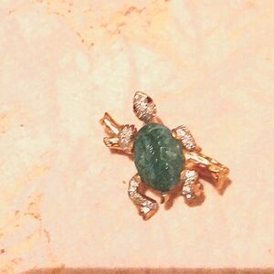 Turtle brooch